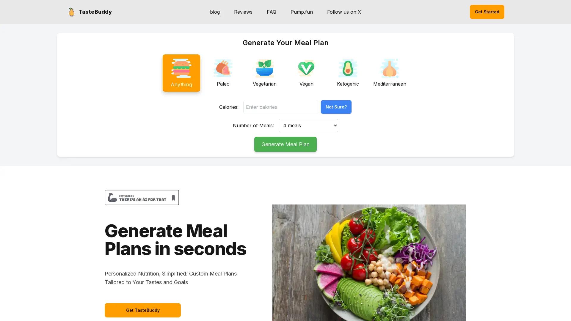 TasteBuddy screenshot
