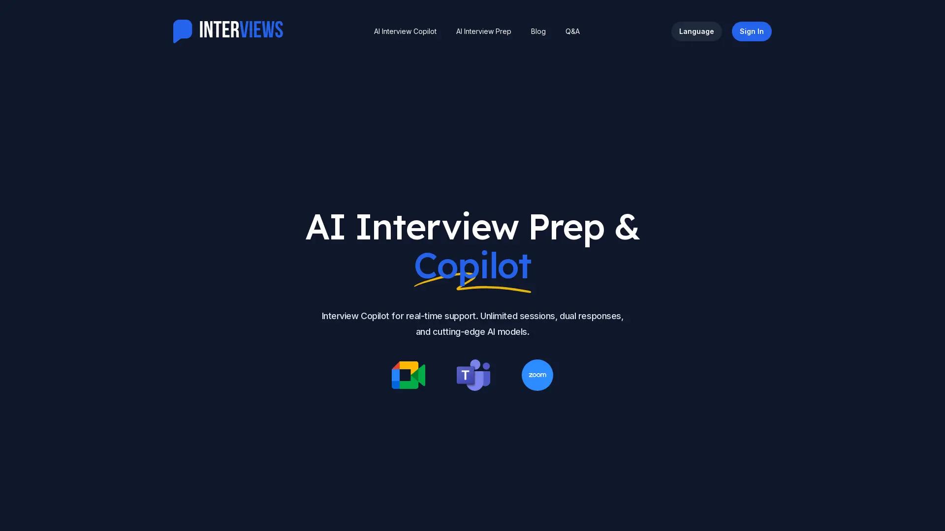 Interviews Chat screenshot