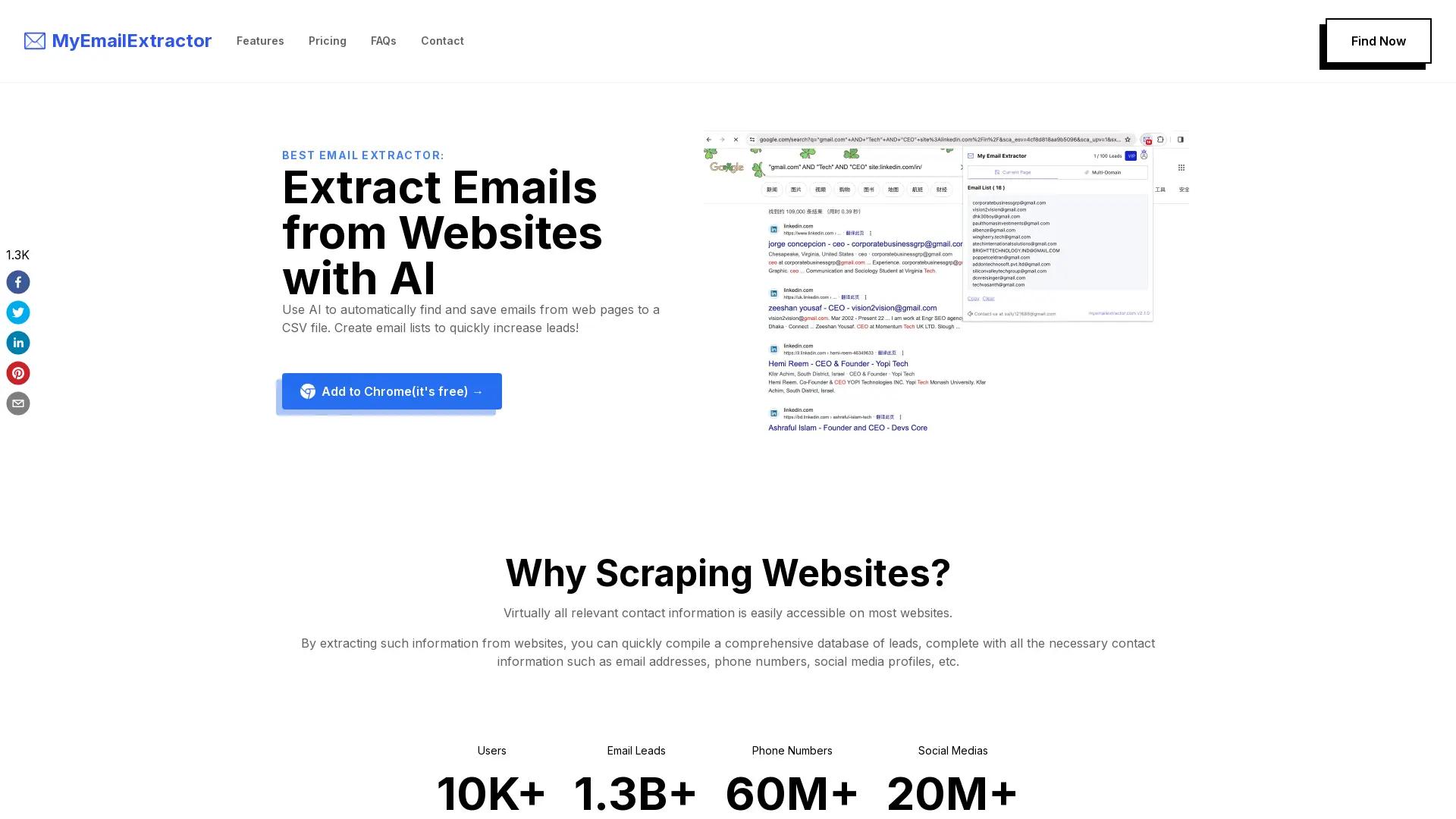 My Email Extractor screenshot