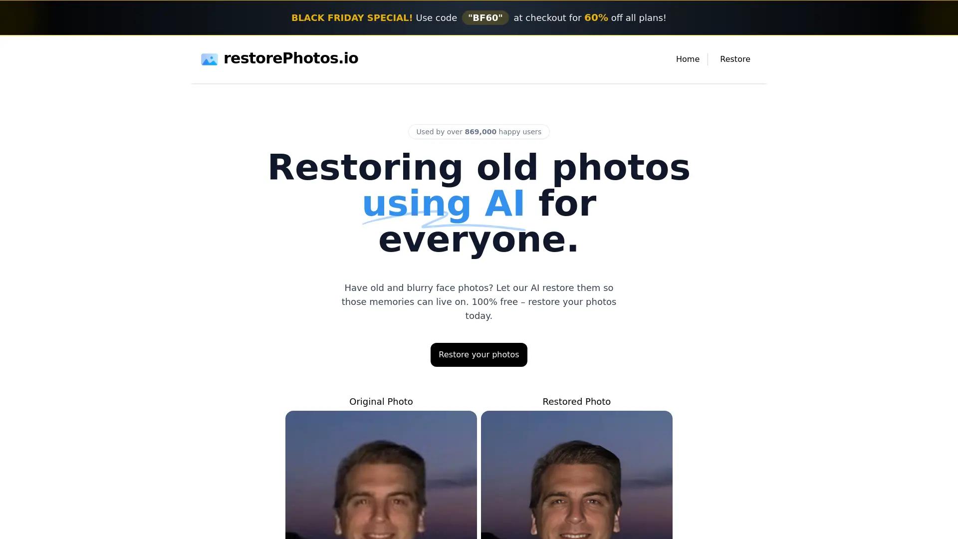 RestorePhotos screenshot