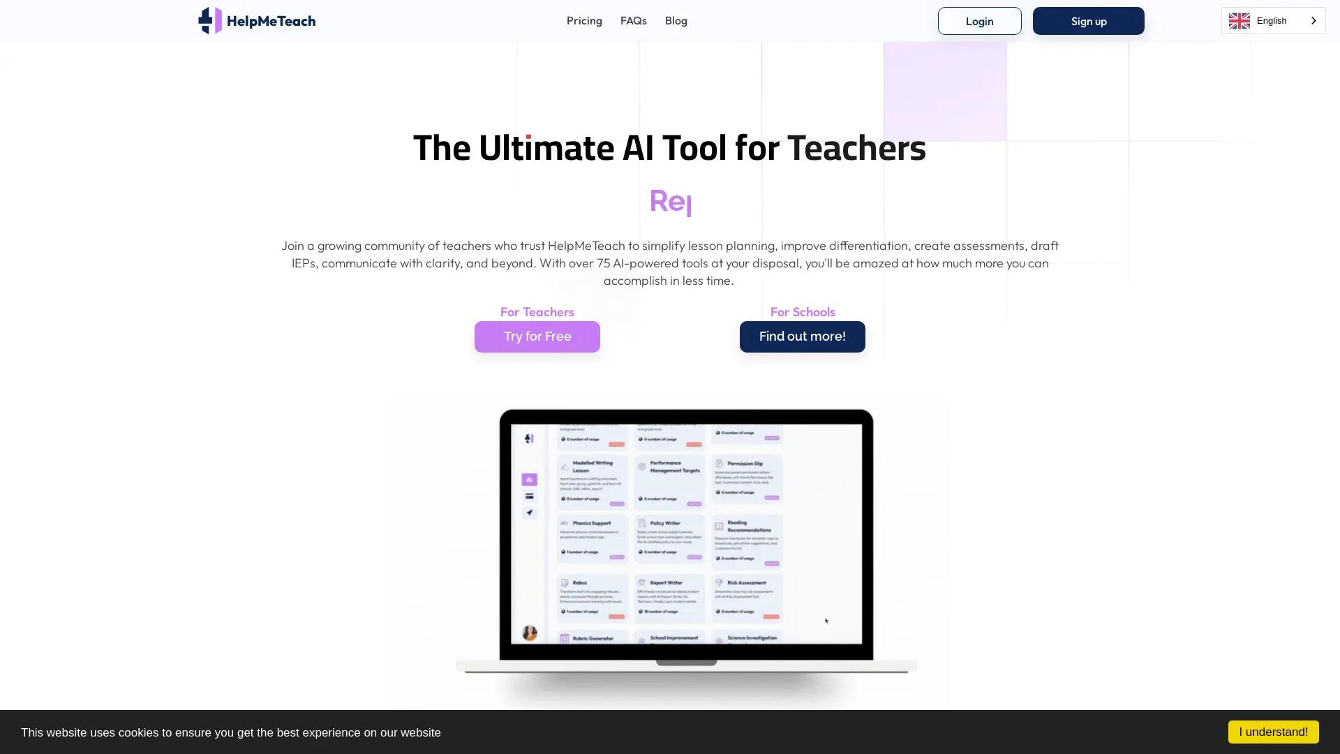 HelpMeTeach.AI screenshot
