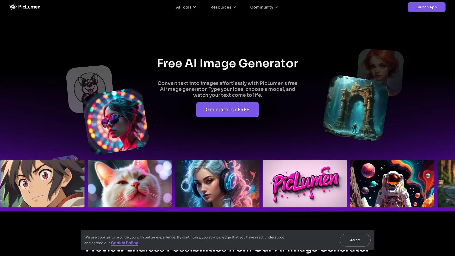 PicLumen Image Generator screenshot