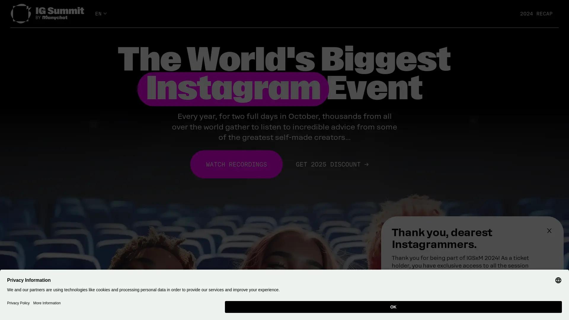 Instagram Summit 2023 screenshot