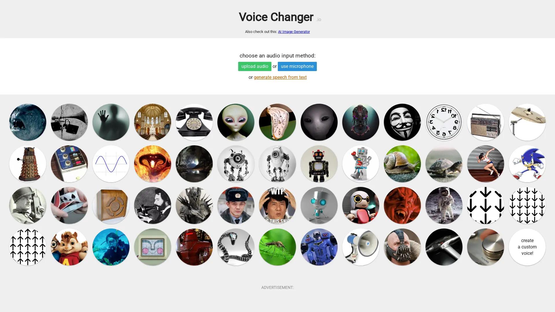 Voicechanger.Io screenshot