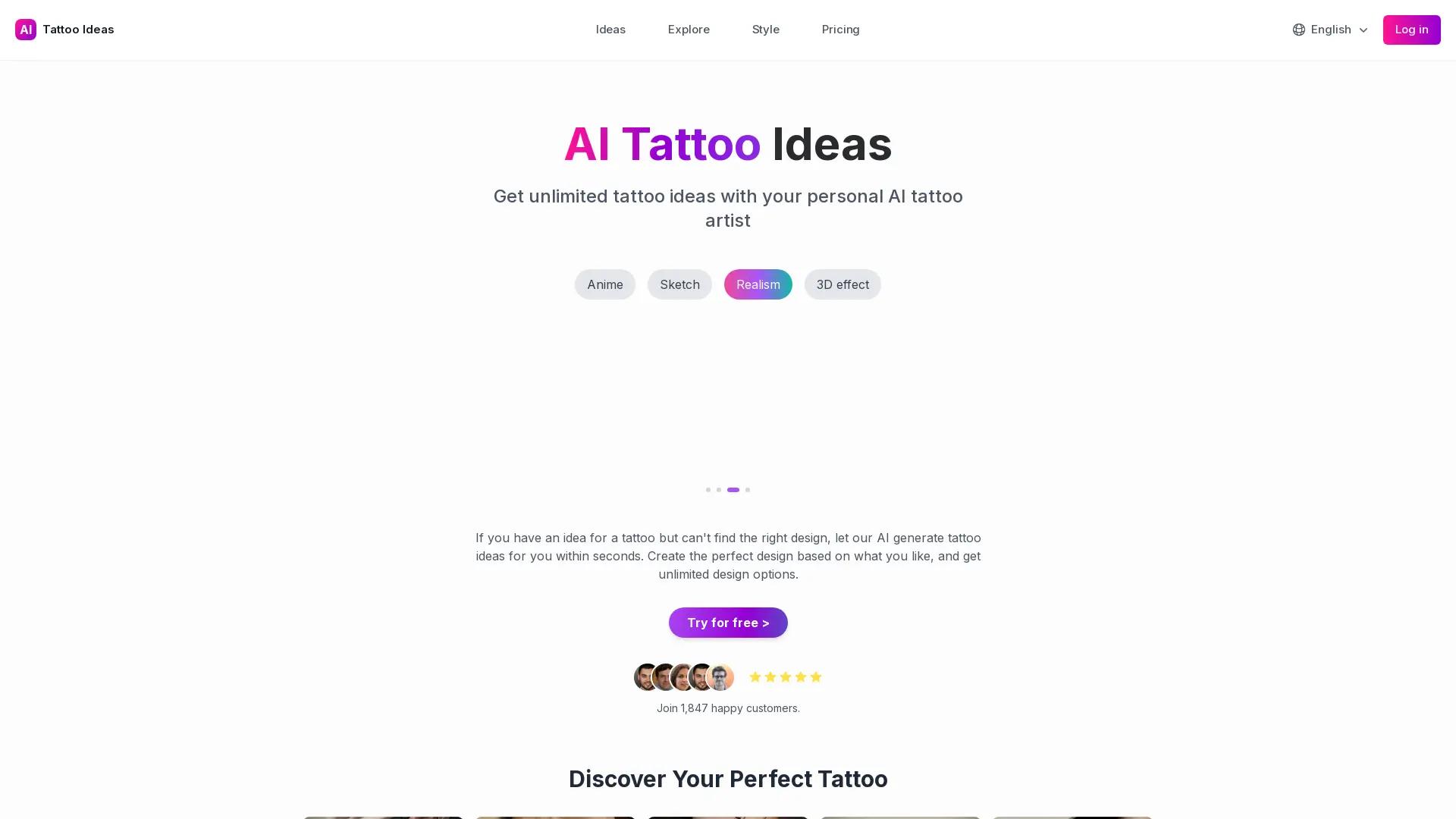 AI Tattoo Ideas screenshot