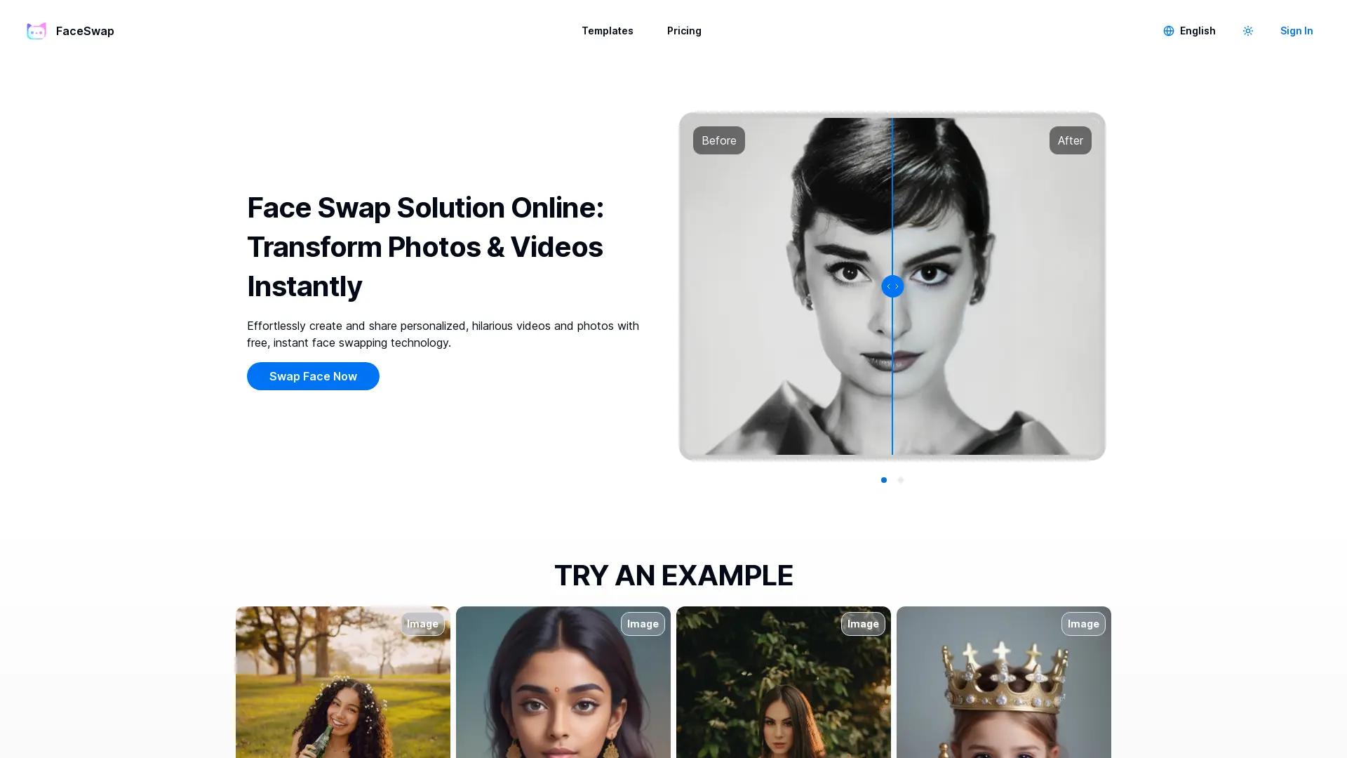 Face Swap Solution Online screenshot