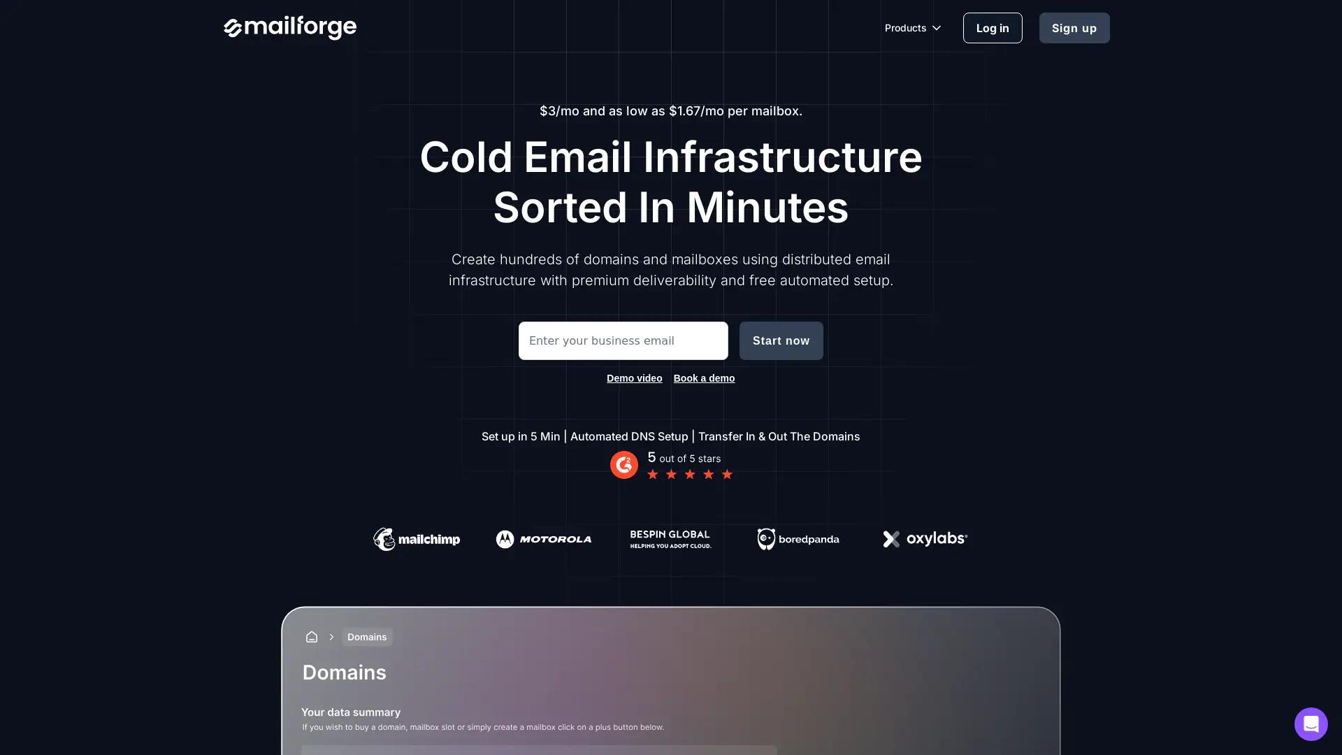 Mailforge screenshot