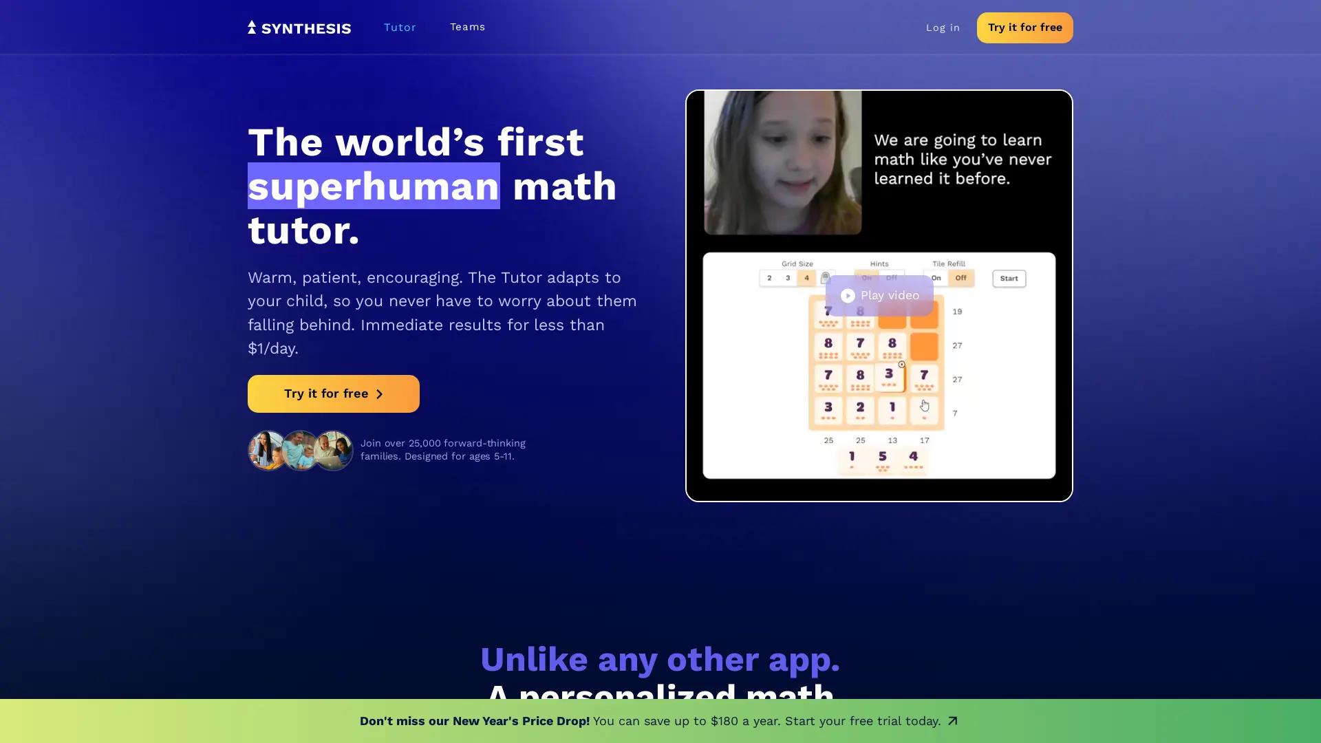 Synthesis screenshot