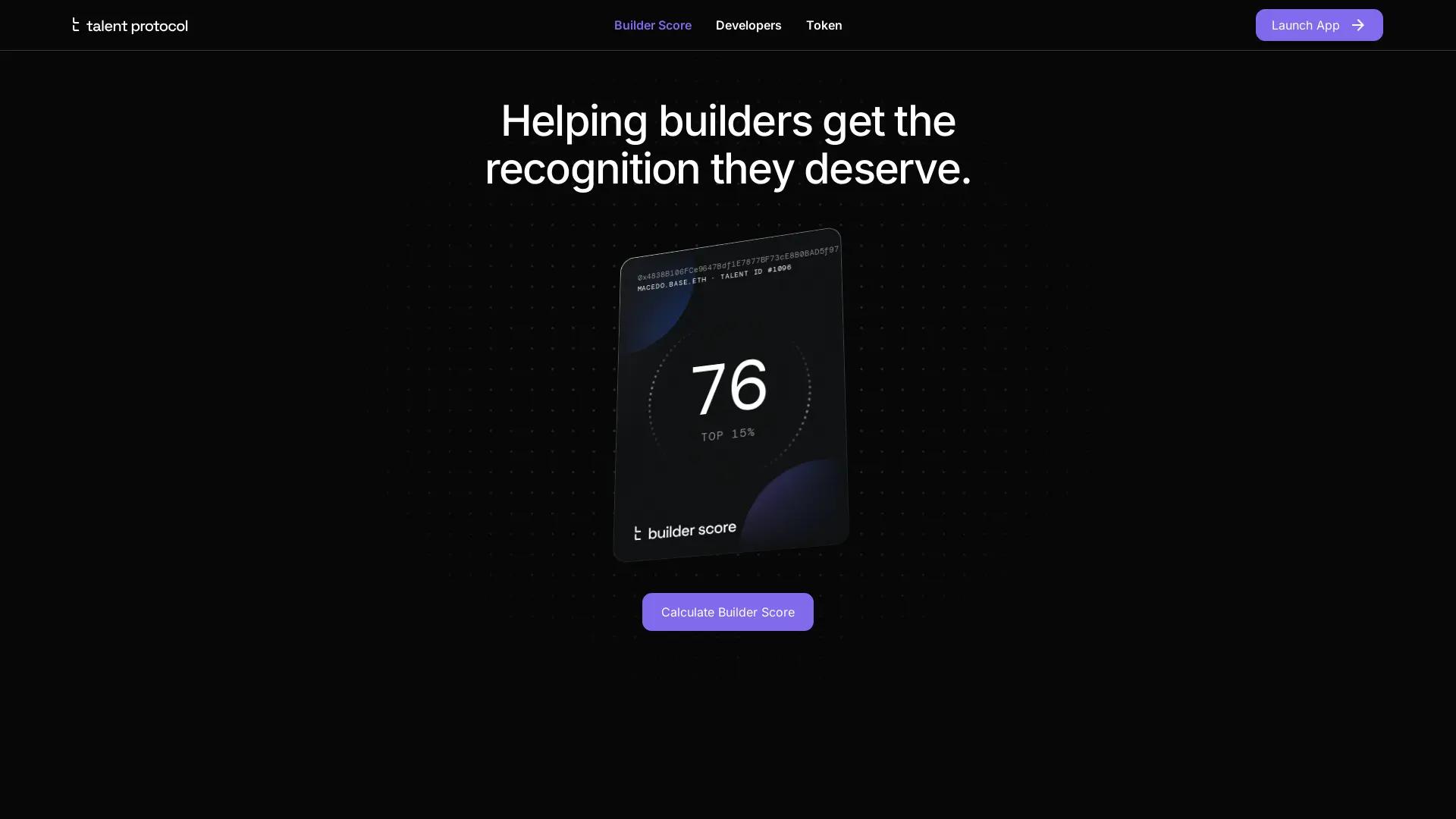 Talent Protocol screenshot