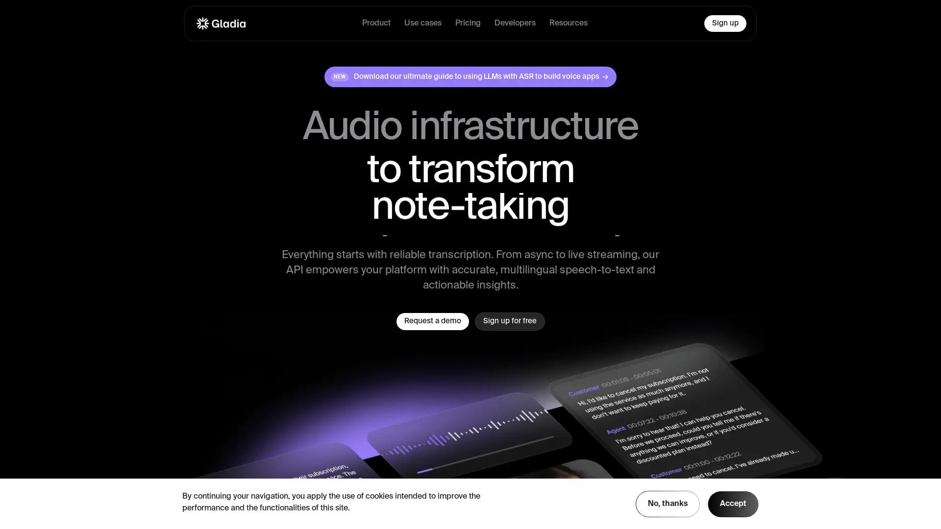 Gladia screenshot