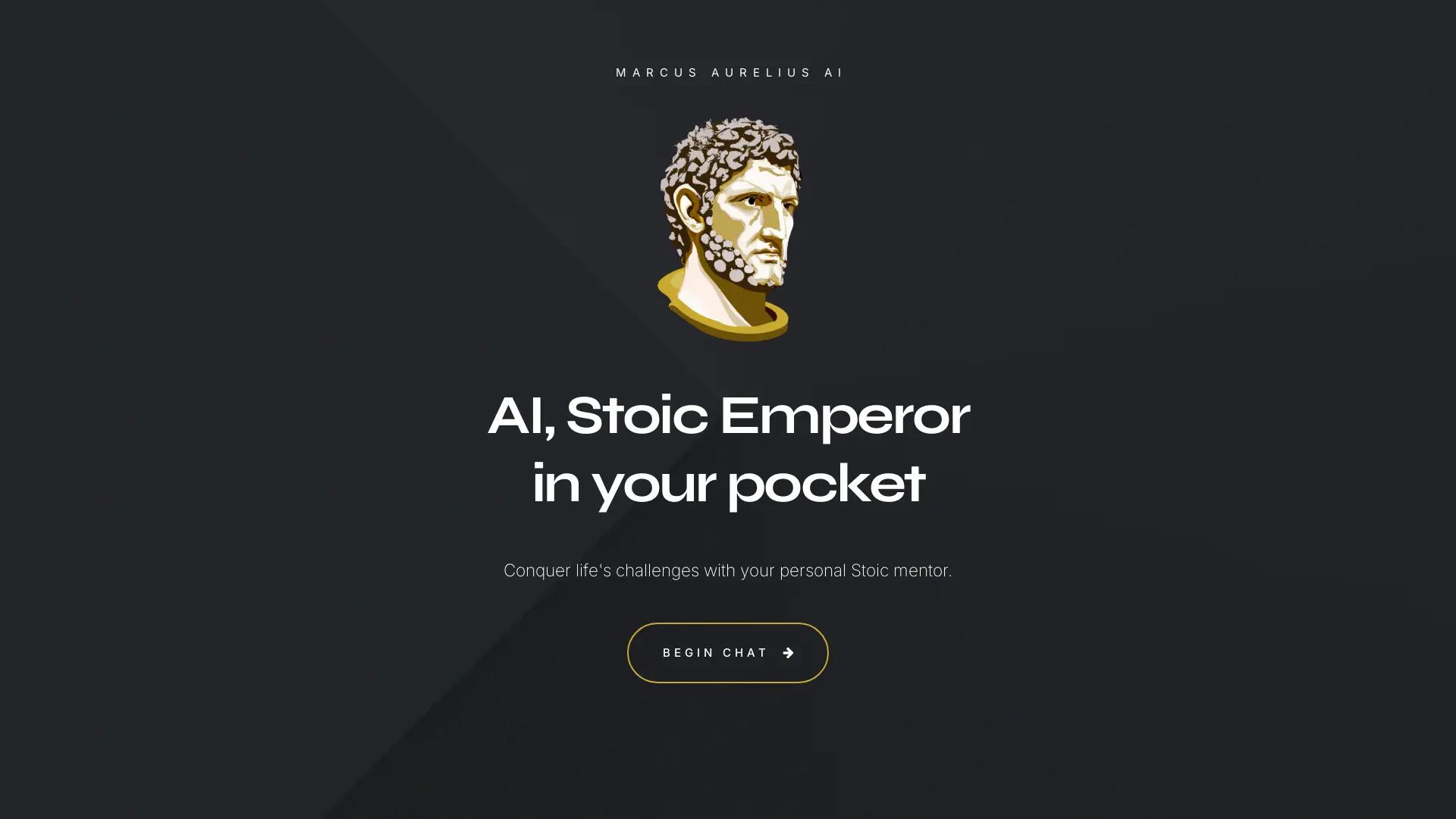 Marcus Aurelius AI screenshot