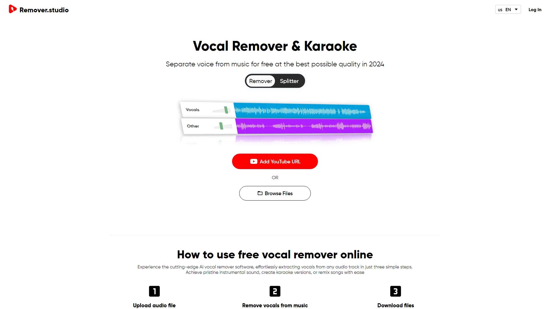 VocalRemover.co screenshot
