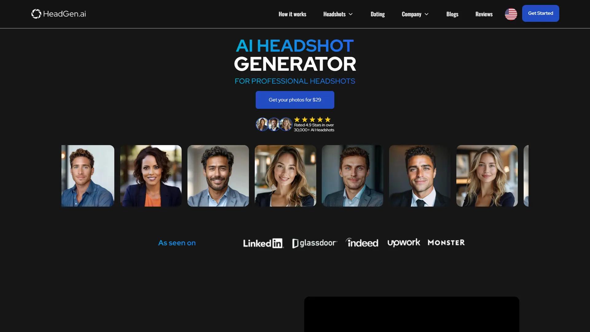 HeadGen AI screenshot