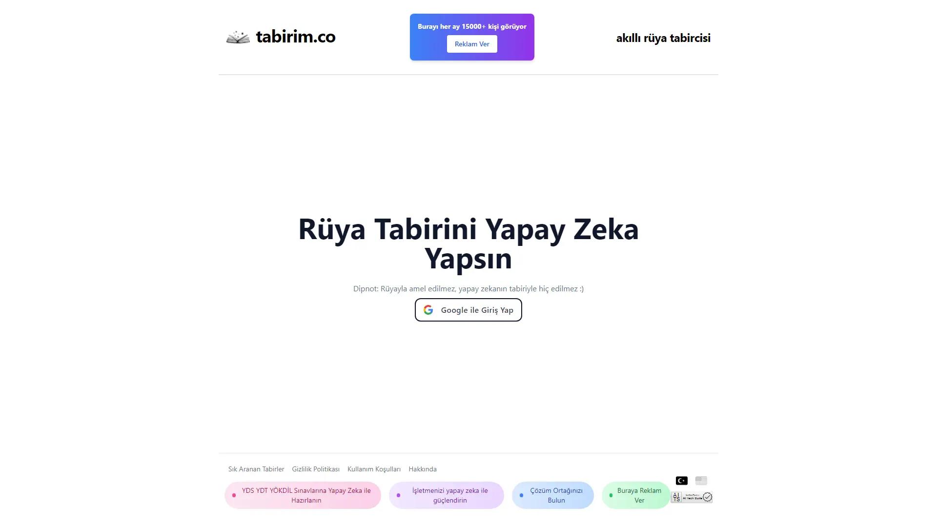 Tabirim Co screenshot