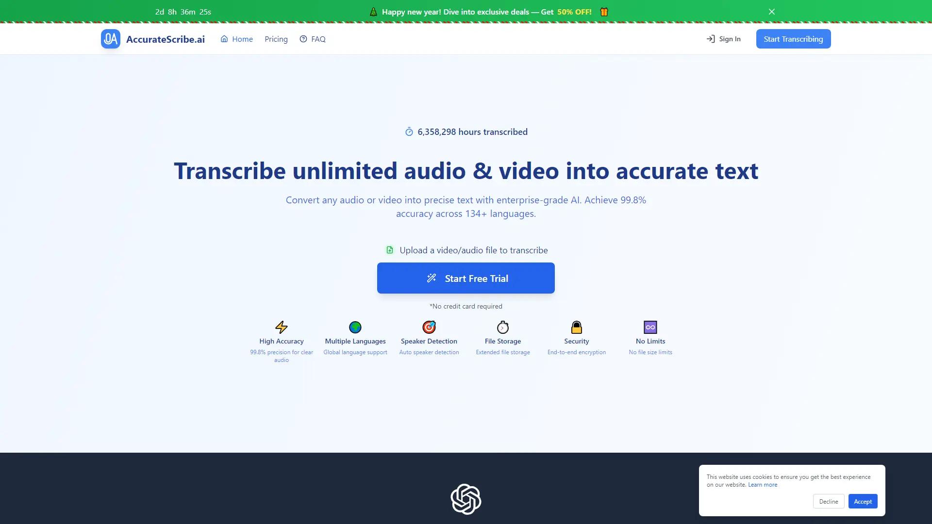 AccurateScribe.ai screenshot
