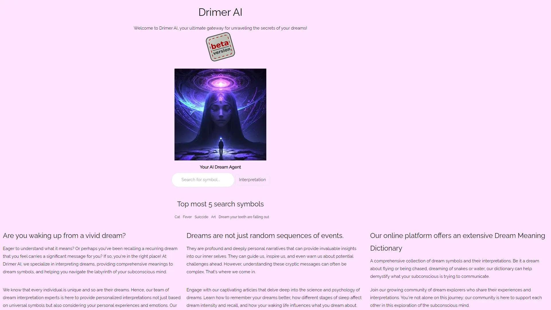 Drimer AI screenshot