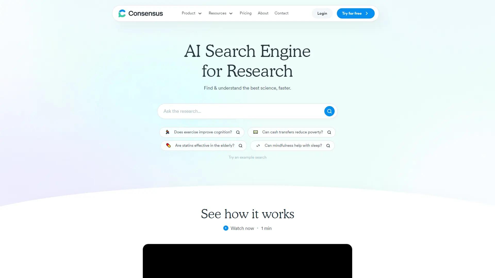 Consensus screenshot