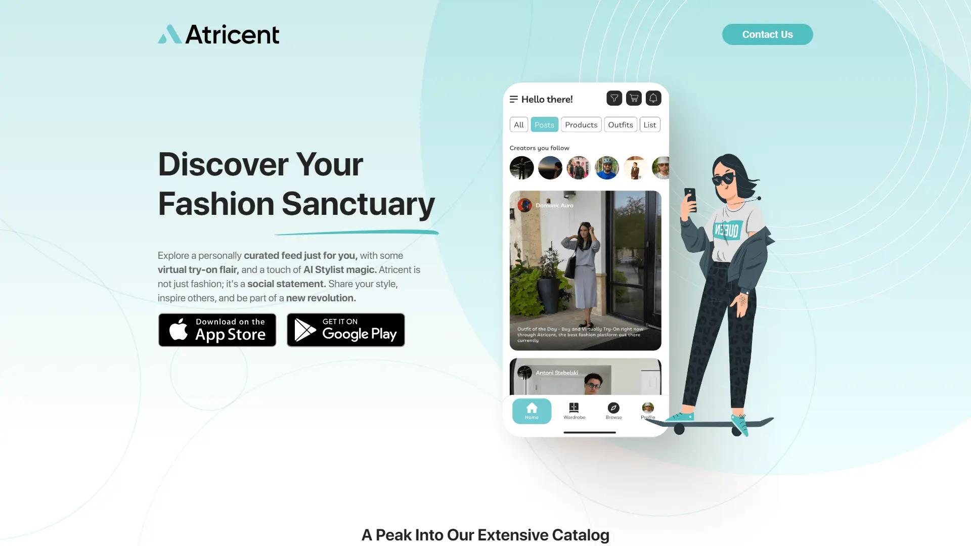 Atricent screenshot