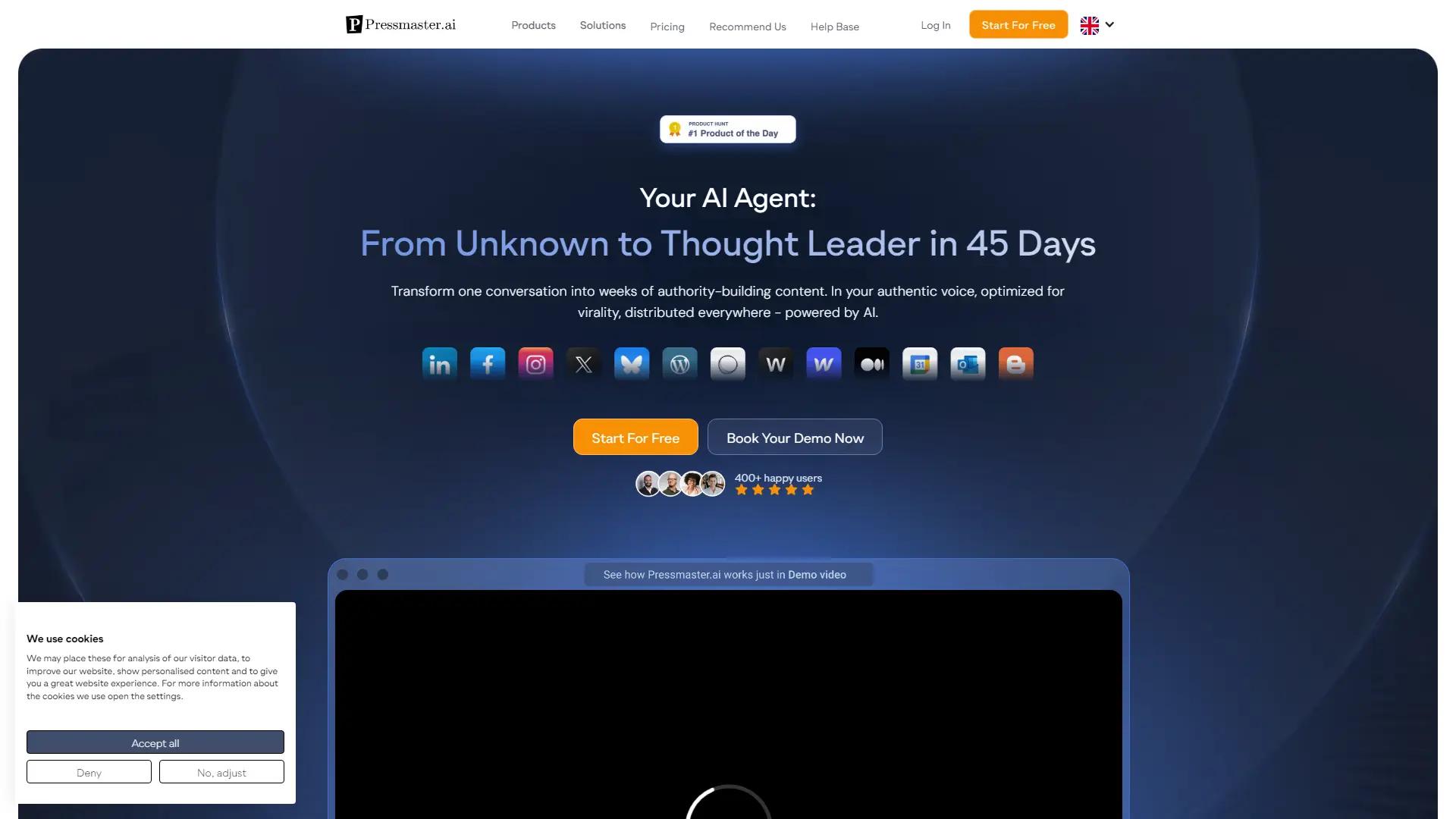 Pressmaster.Ai screenshot