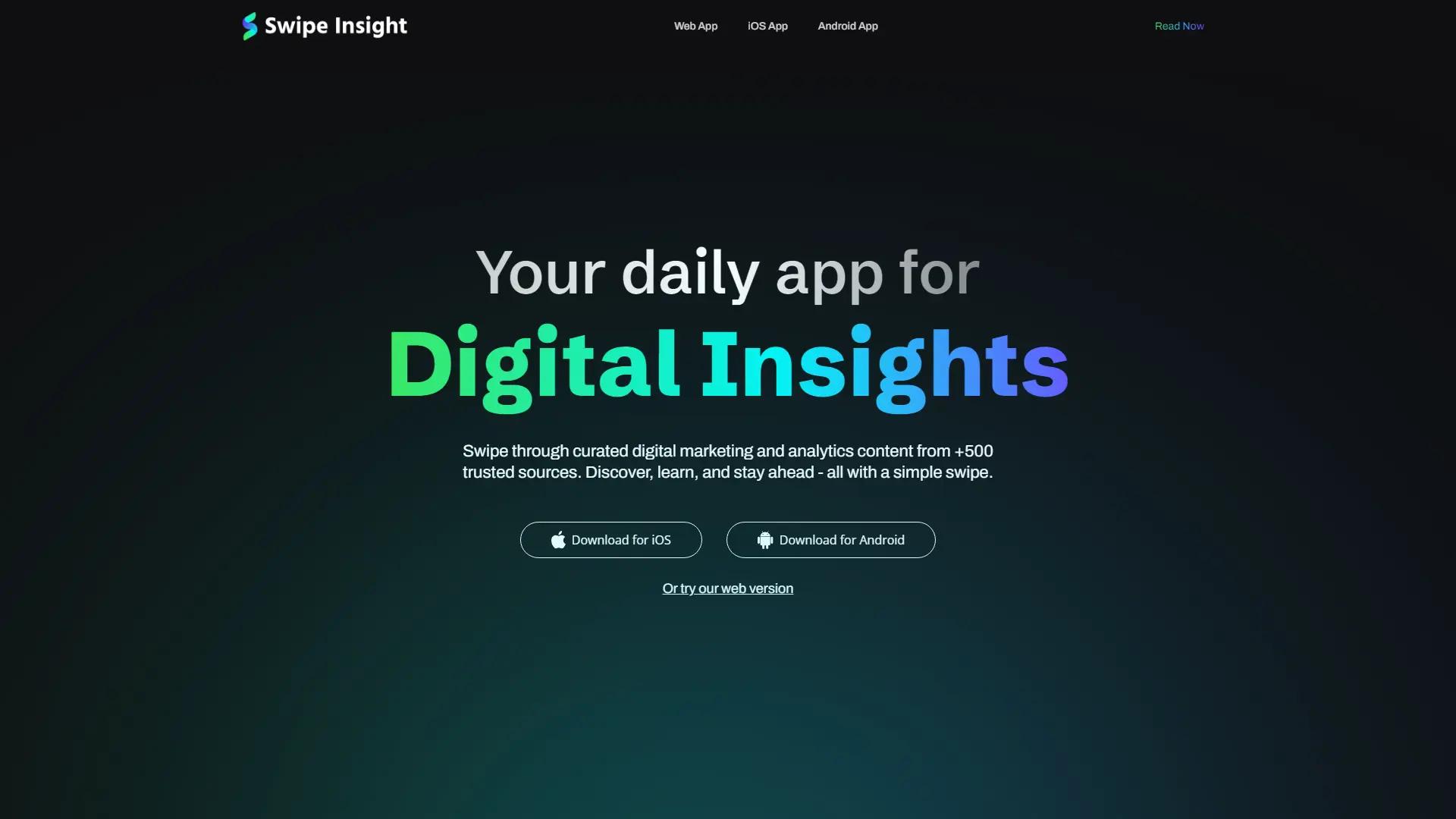 Swipe Insight screenshot