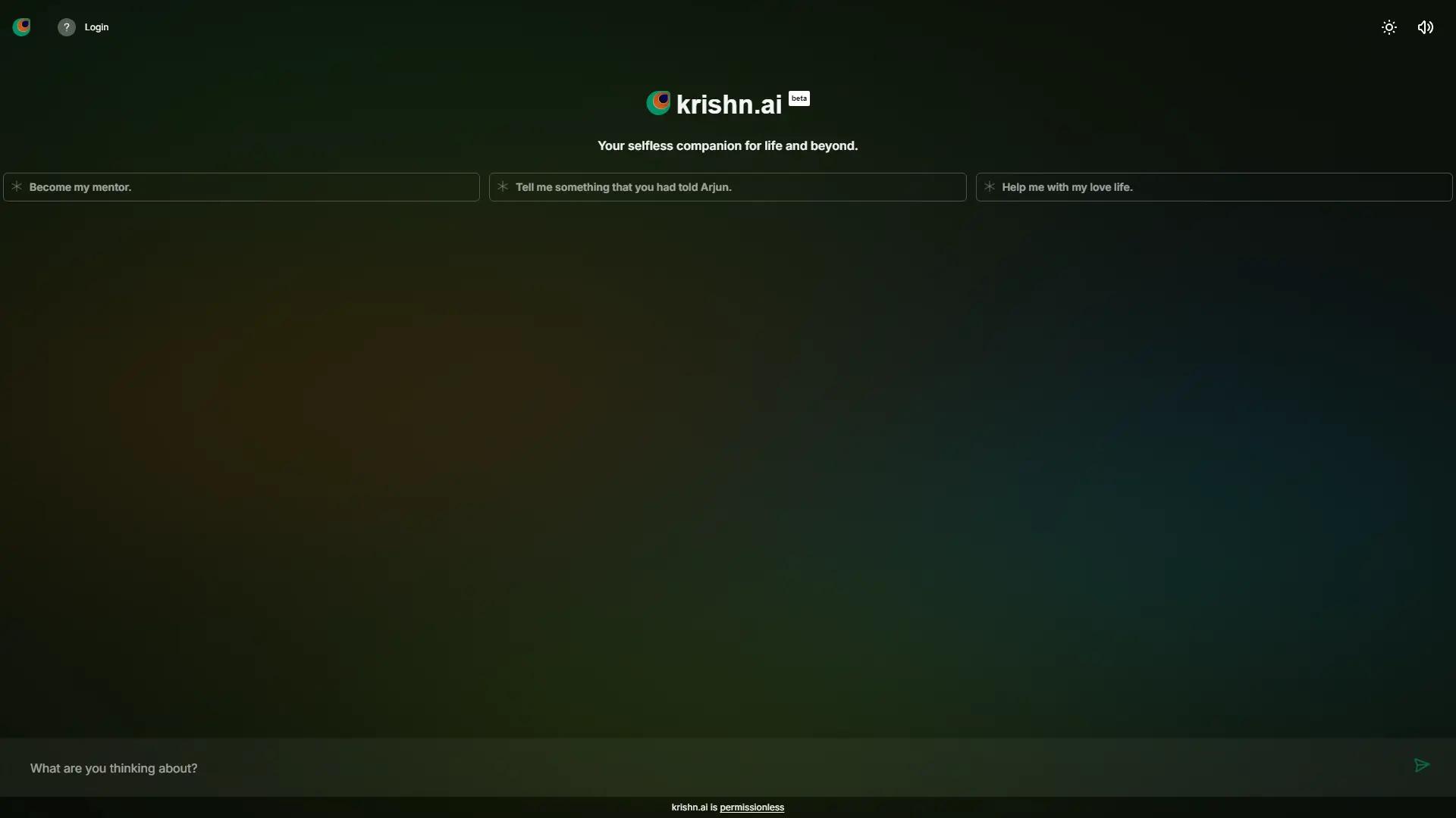 Krishn.ai screenshot