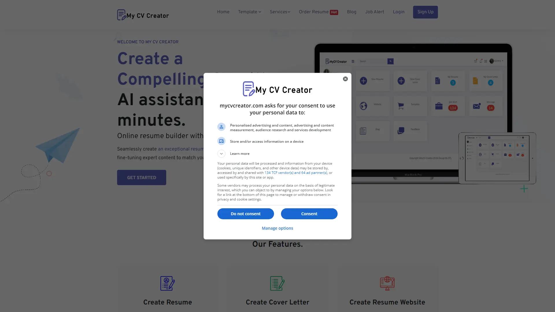 My CV Creator screenshot