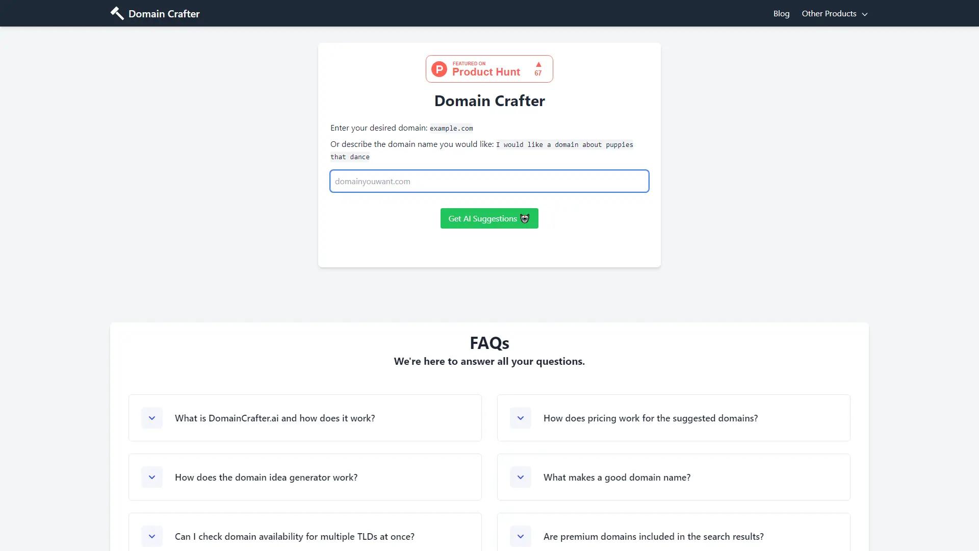 Domain Crafter screenshot