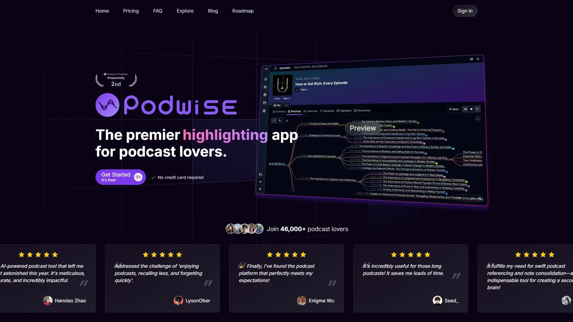 Podwise AI screenshot