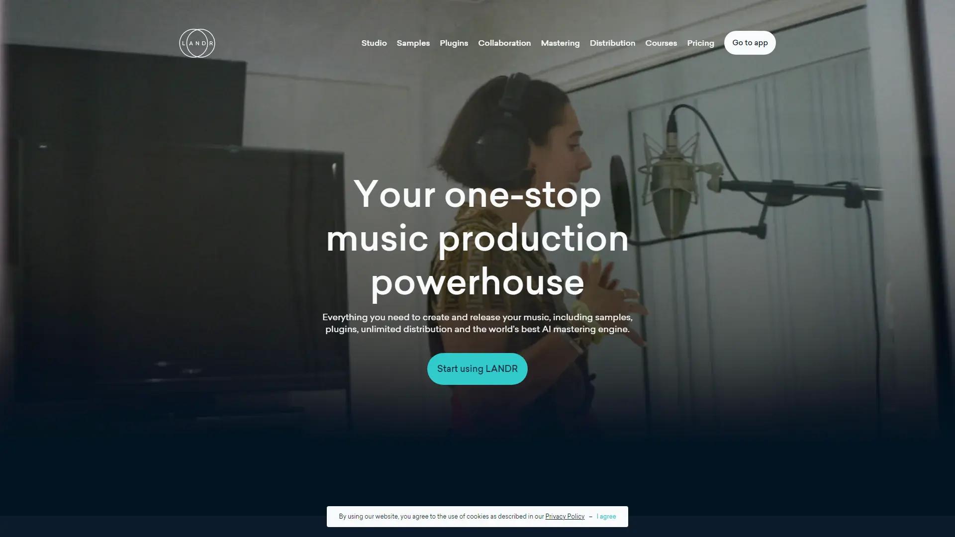 LANDR: Creative Tools for Musicians screenshot