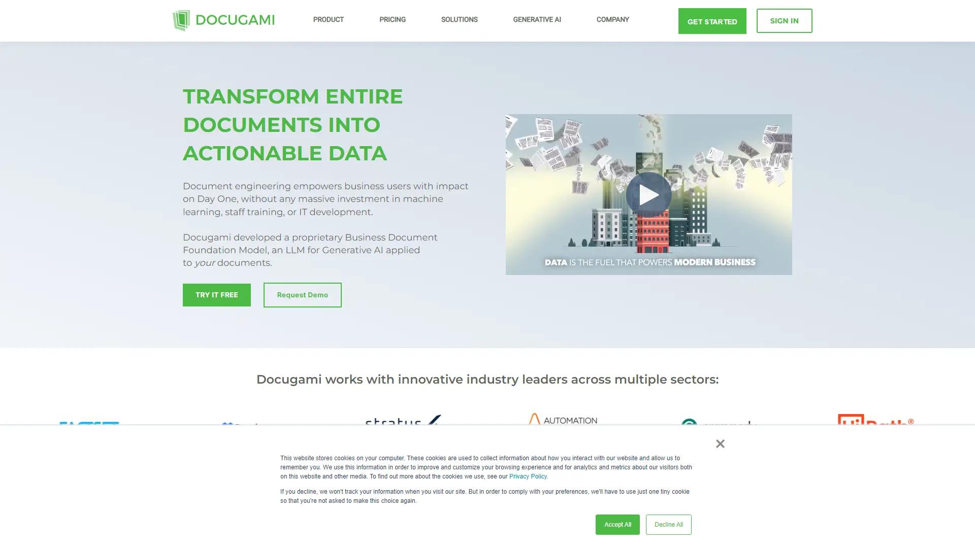 Docugami screenshot