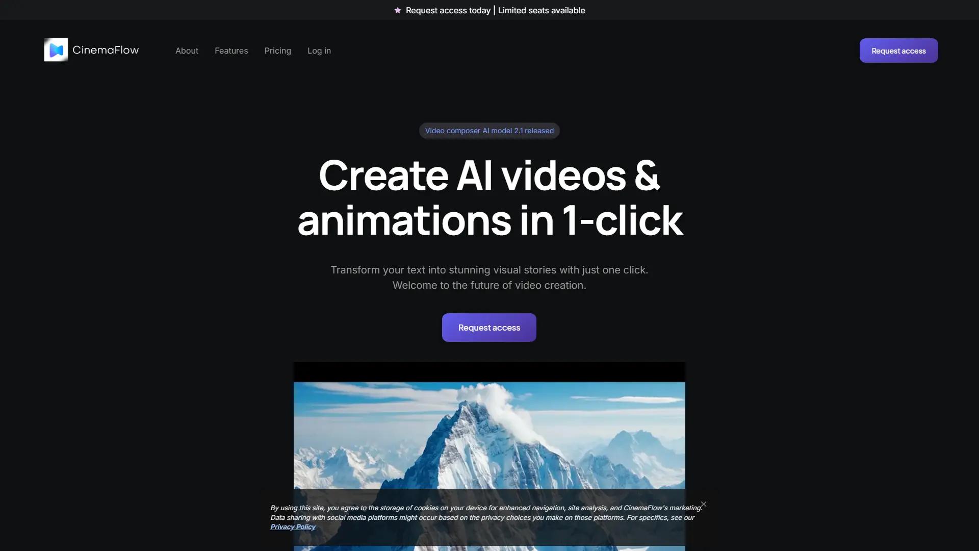 CinemaFlow AI screenshot