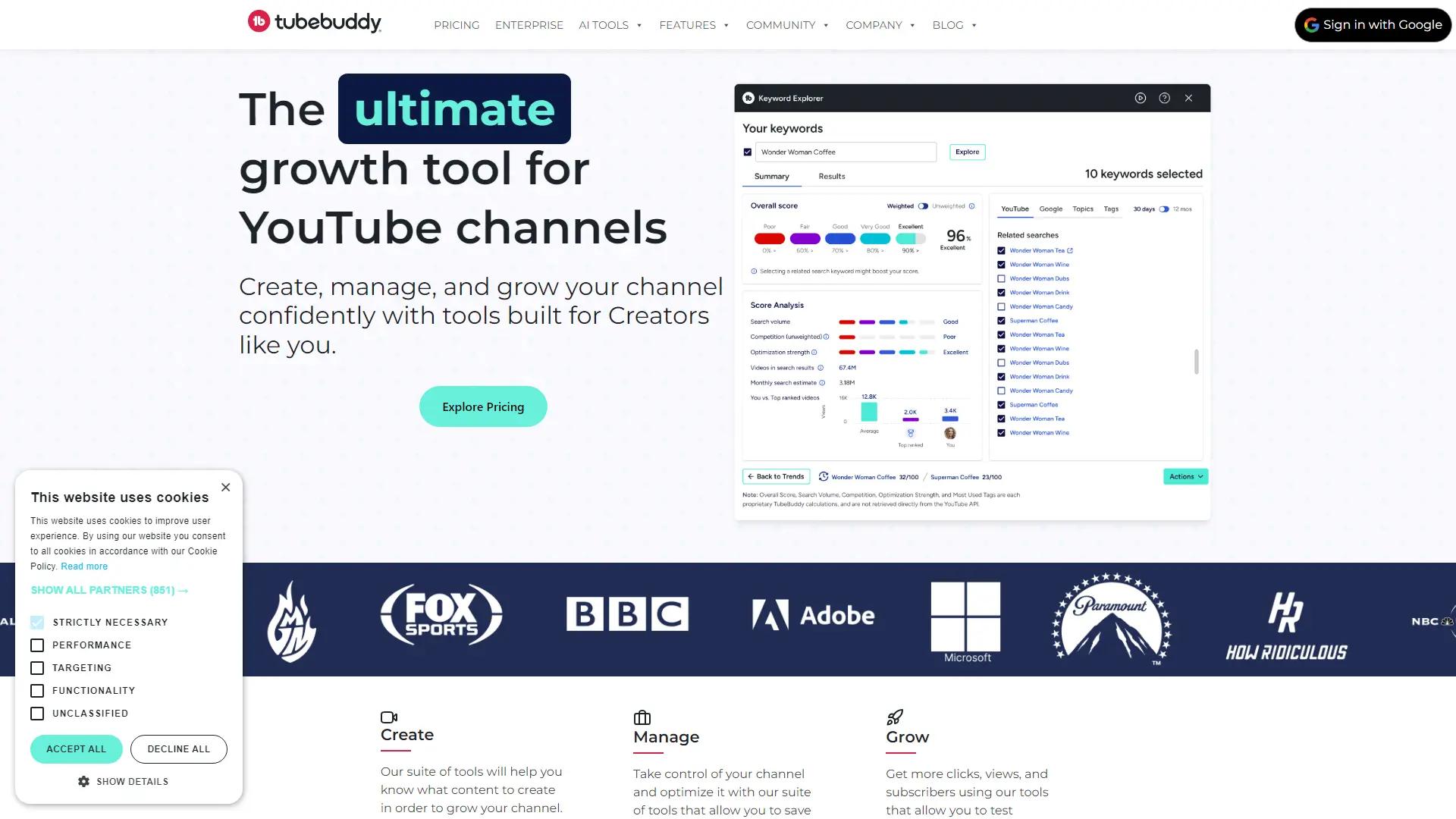 TubeBuddy screenshot
