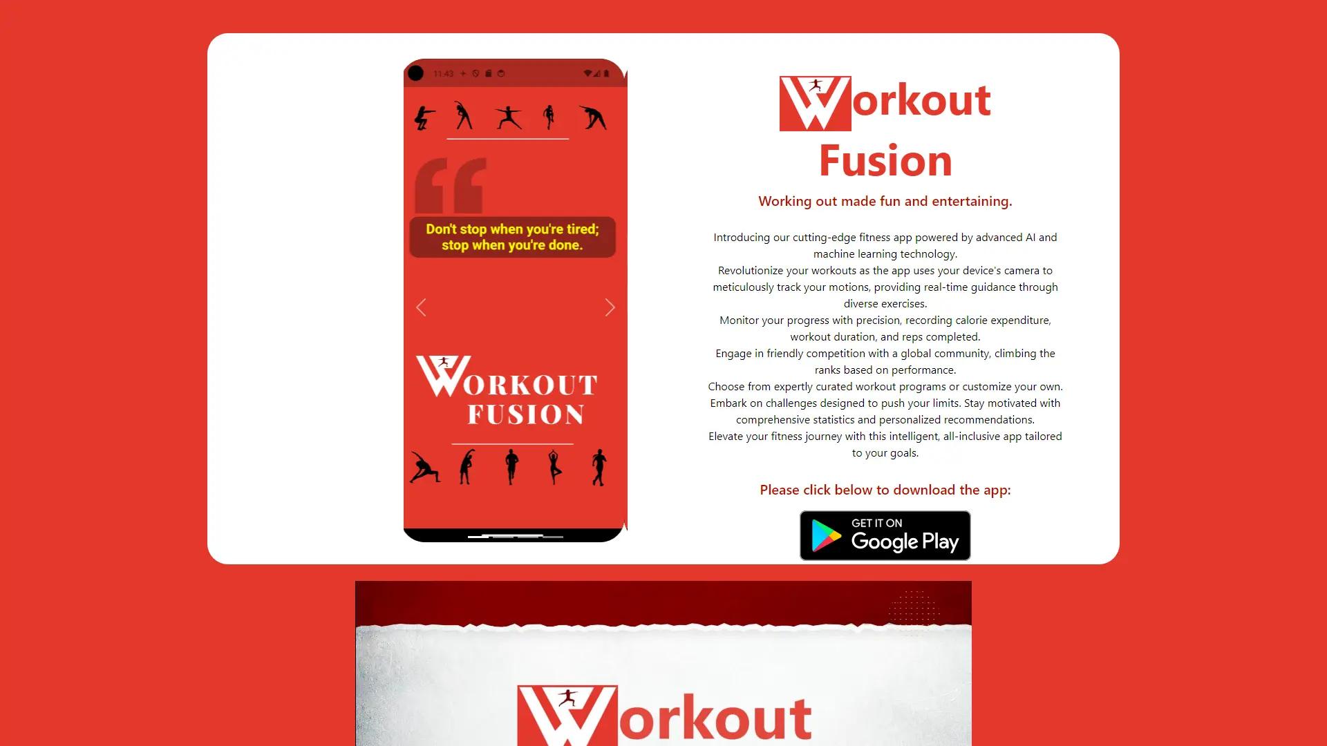 Workout Fusion screenshot