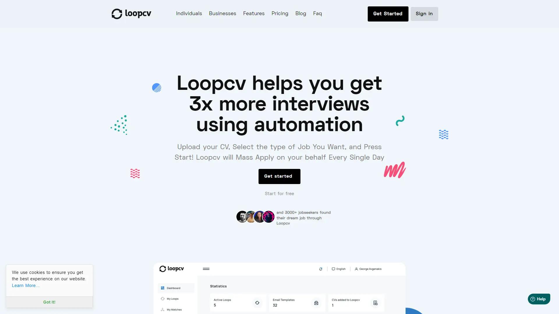 Loopcv screenshot