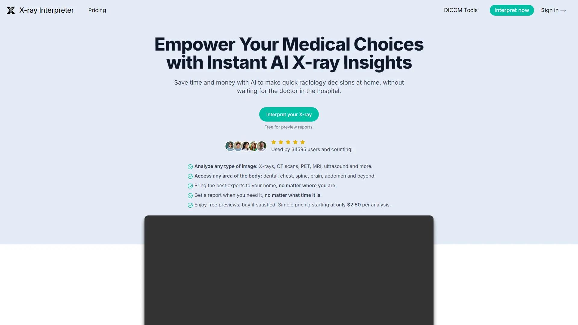 X-ray Interpreter screenshot