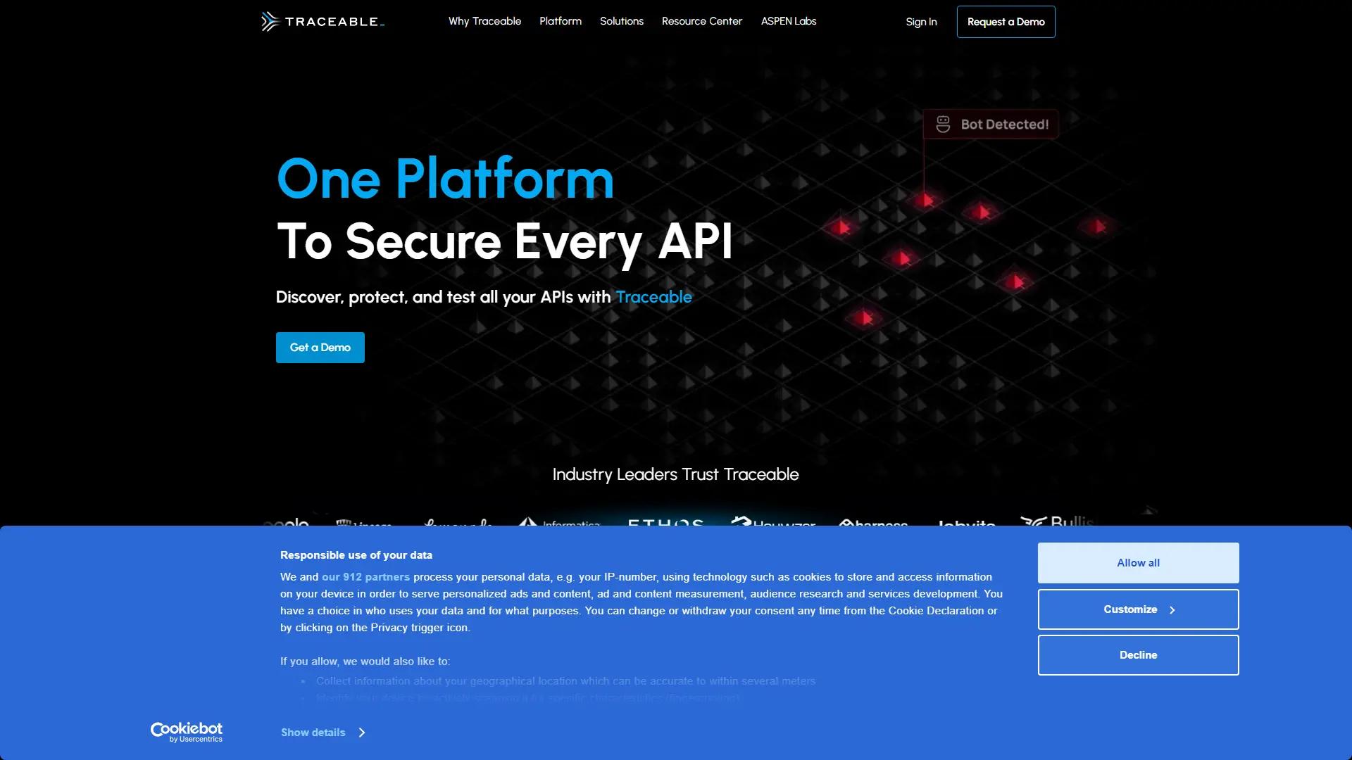 Traceable screenshot