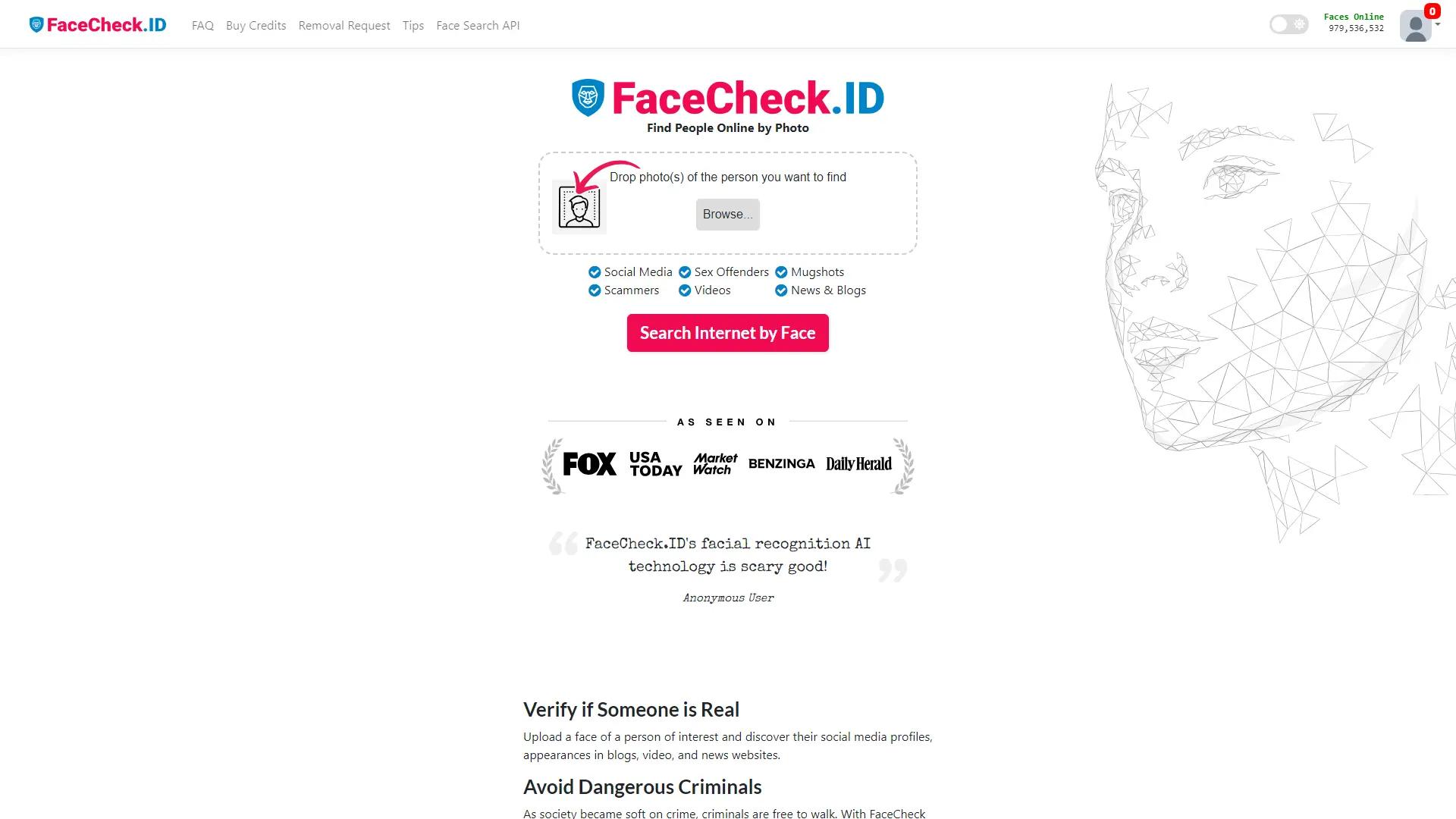Facecheck.Id screenshot