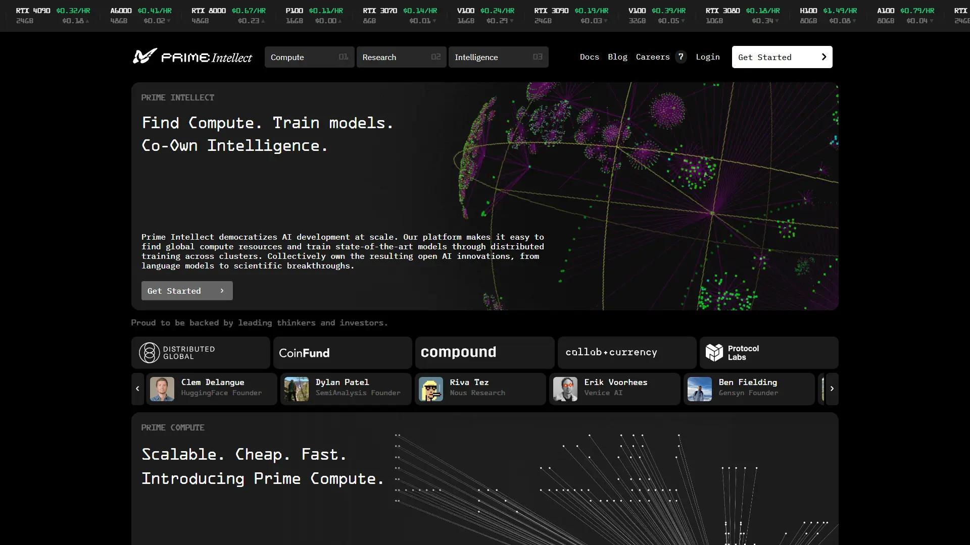 Prime Intellect screenshot