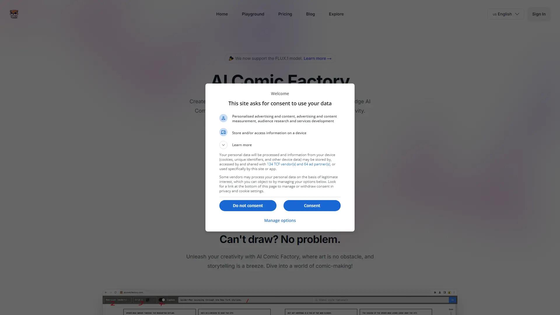 AI Comic Factory screenshot