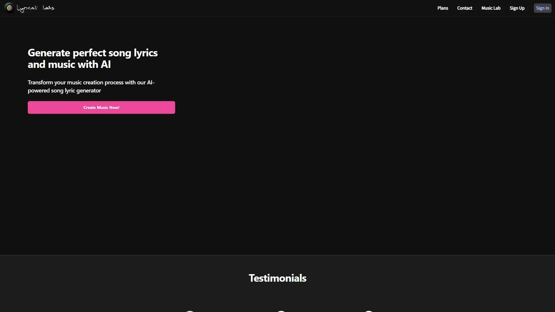Lyricallabs screenshot