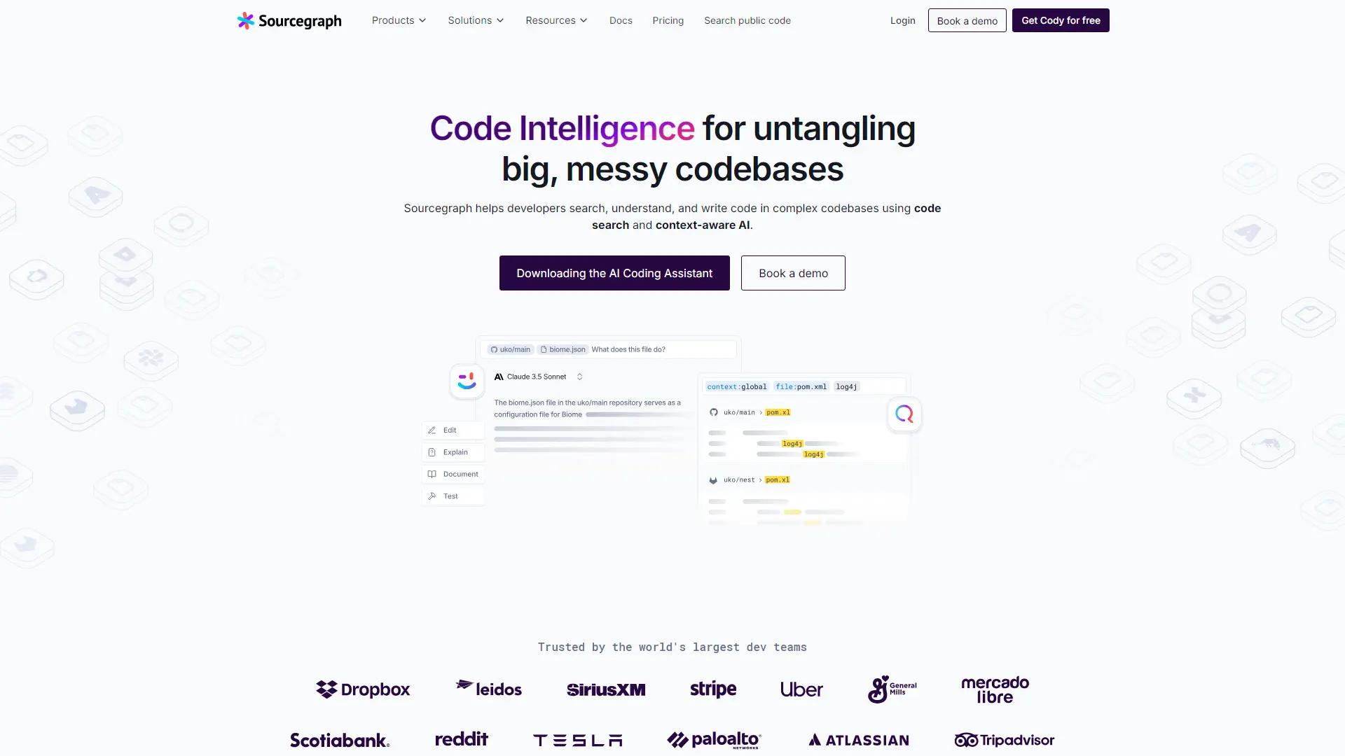 Sourcegraph screenshot