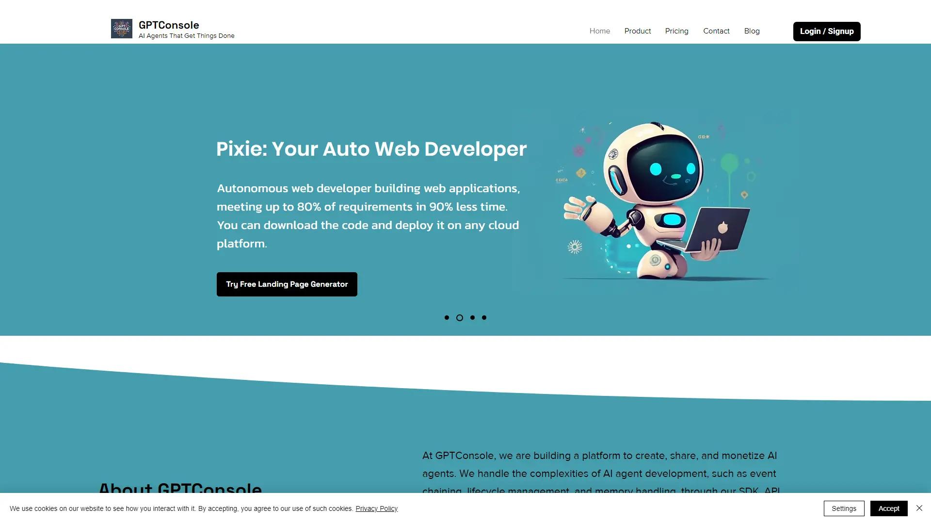 GPTConsole.Ai screenshot