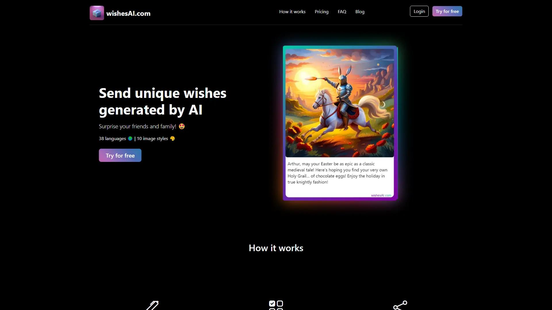 Wishes AI screenshot