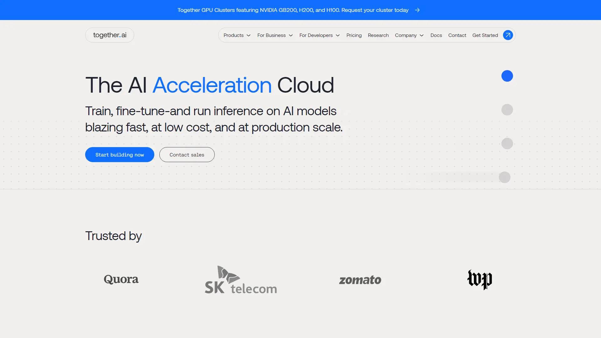 Together AI screenshot