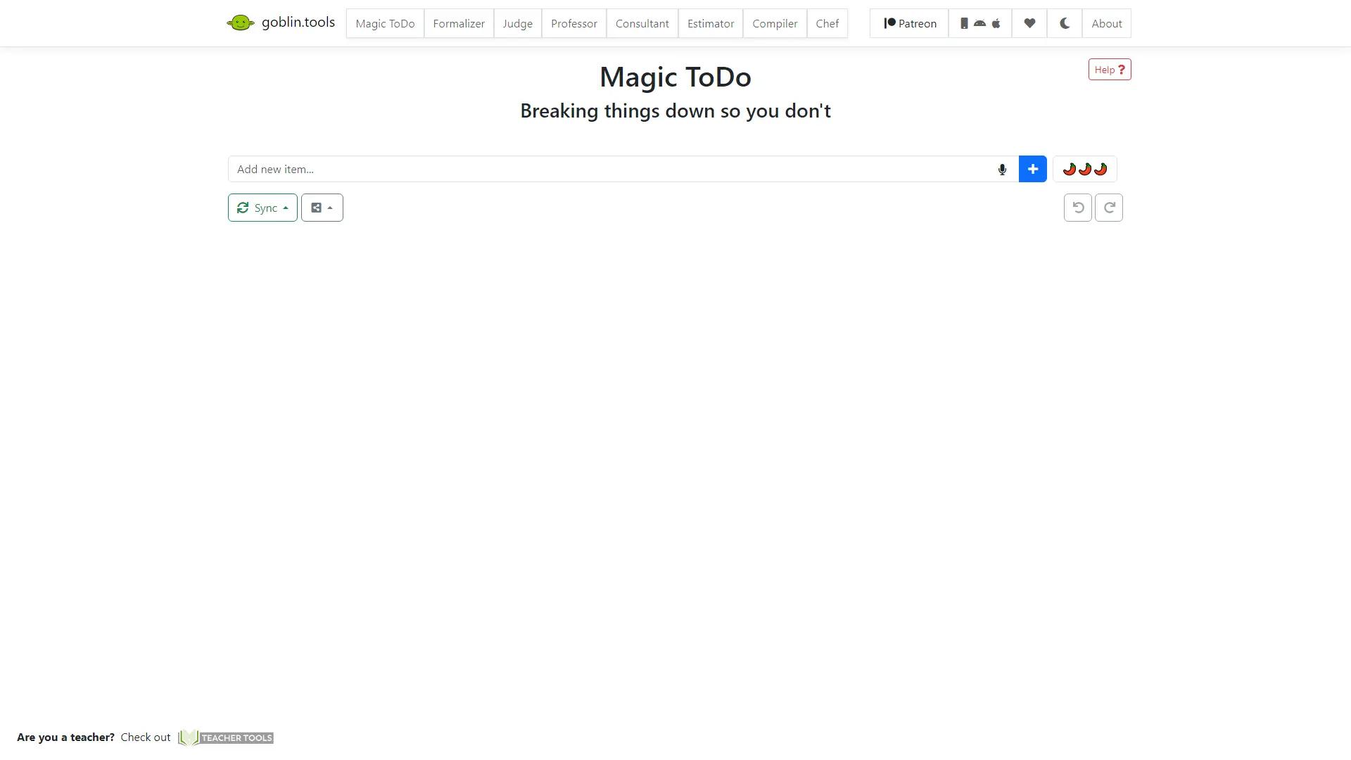 Magic ToDo screenshot