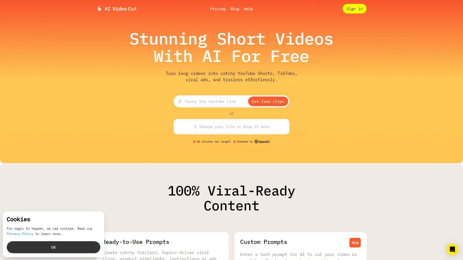 AI Video Cut screenshot