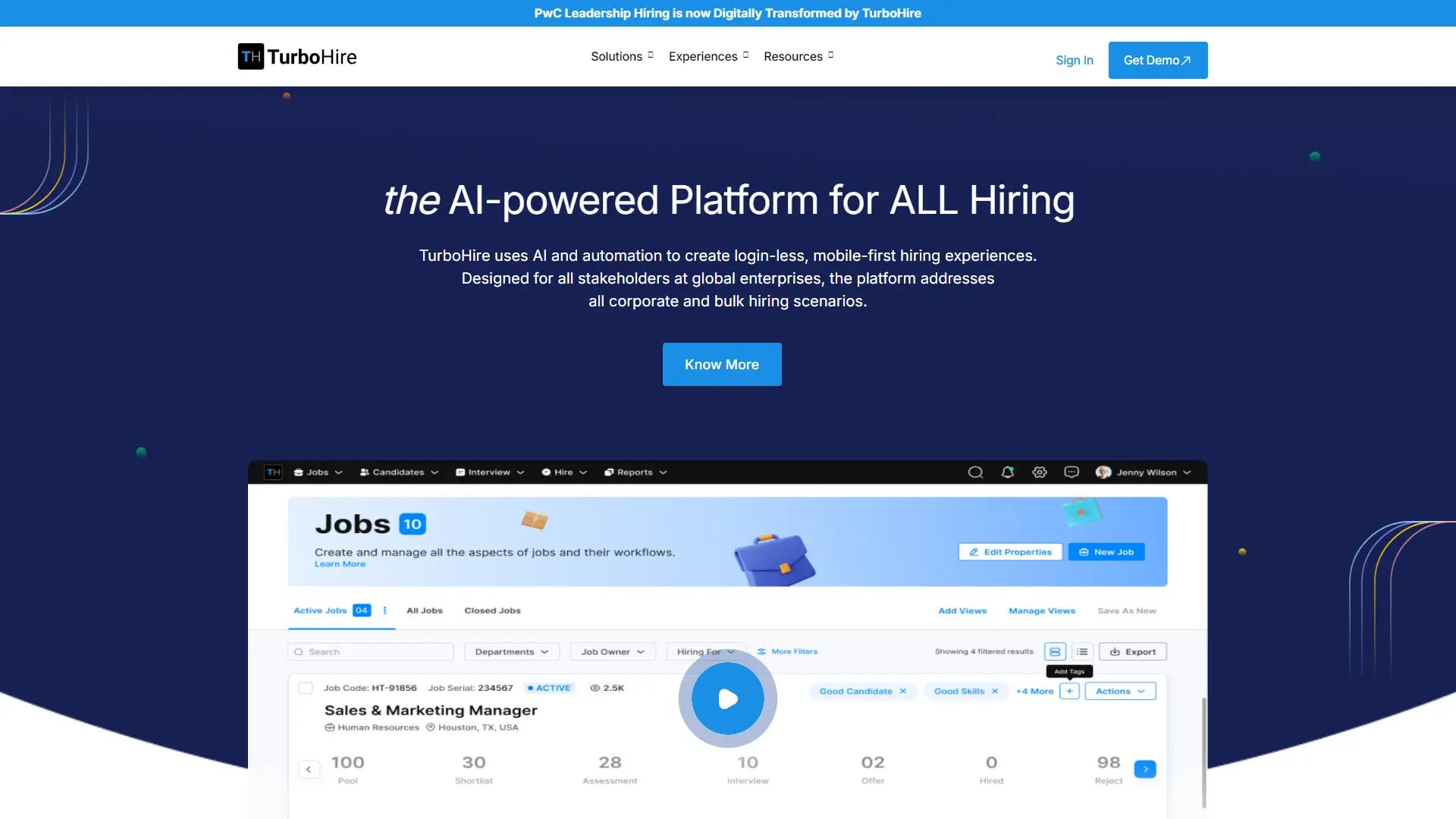 Turbohire screenshot