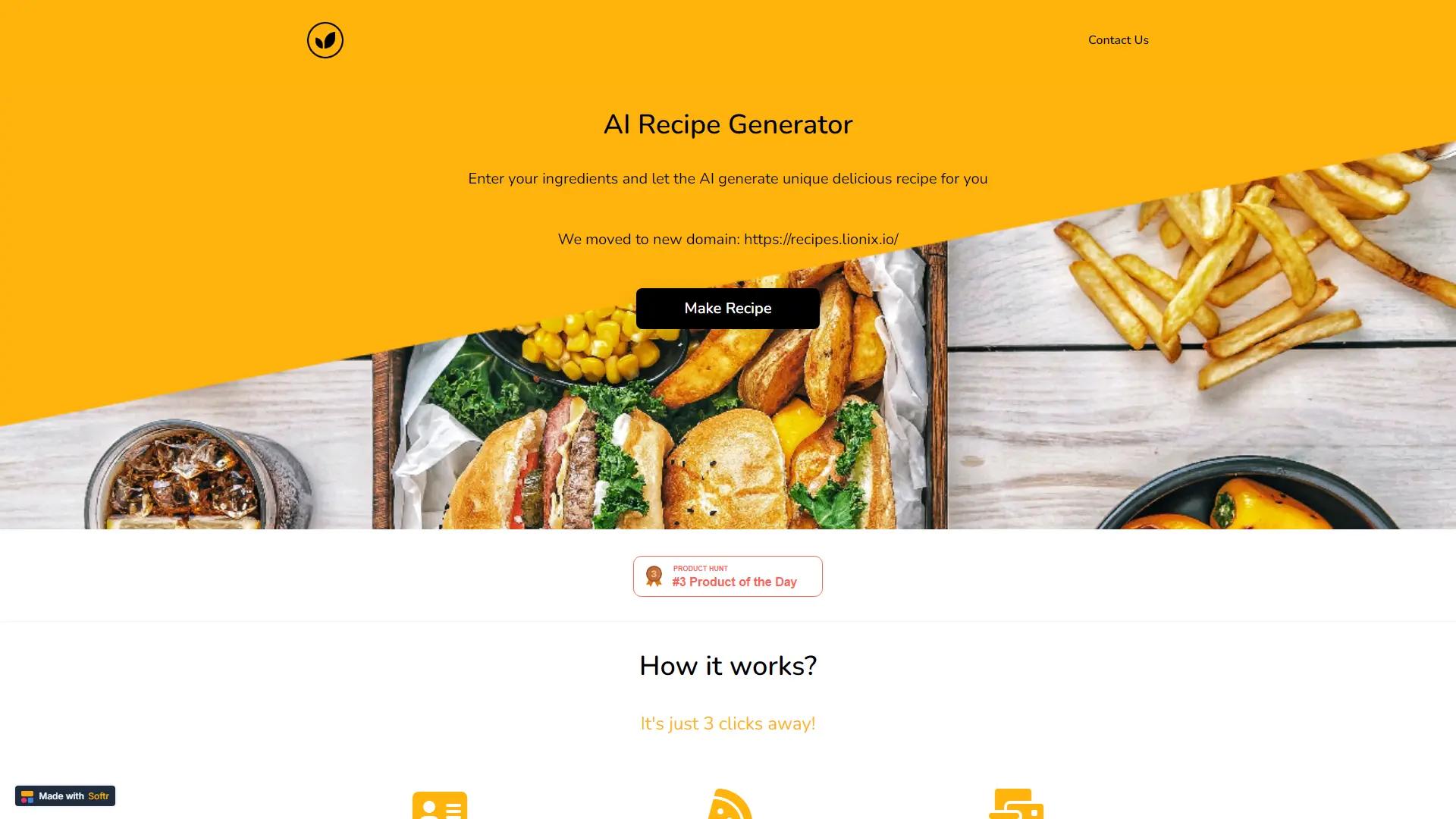 AI Recipe Generator screenshot