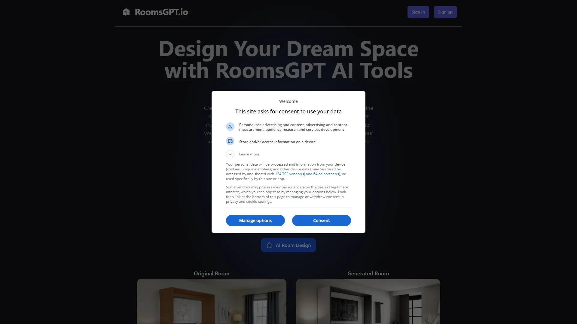 Roomsgpt screenshot