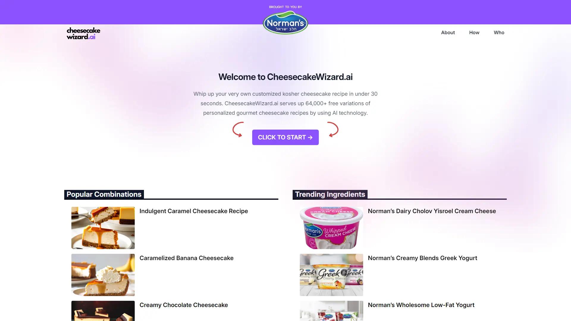 Cheesecakewizard screenshot